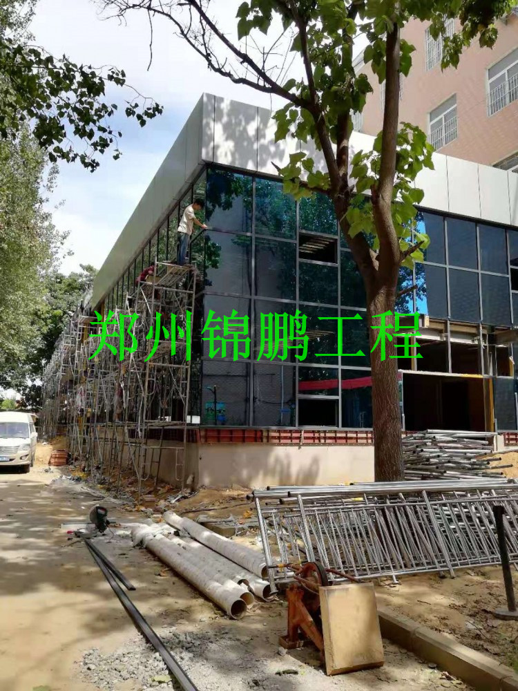 中原領航學校餐廳鋼結(jié)構幕墻